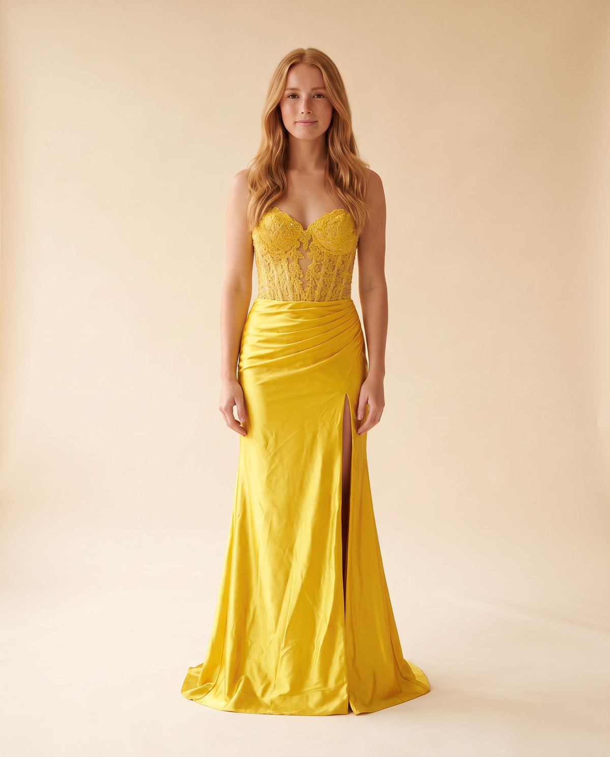 Robe Corset Jaune