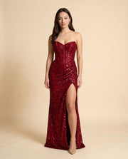 Robe Corset Rouge