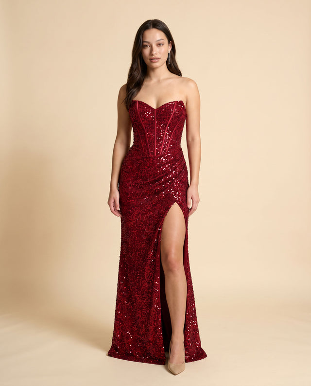 Robe Corset Rouge