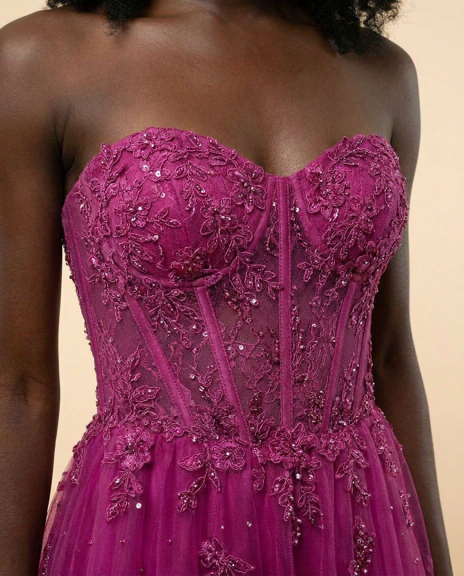 Robe en Tulle Magenta