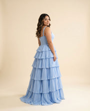 Robe à étages periwinkle