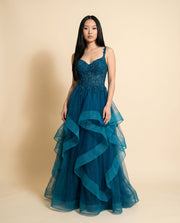 Robe Princesse À Volants Bourgogne