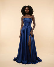 Robe corset bustier Bleu marine