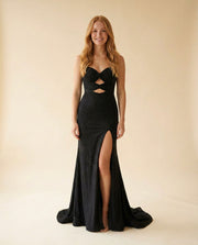 Robe Brillante Noire