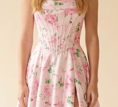 Robe Corset Fleurie