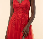 Robe Brodé Avec Fente Dove