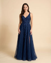 Robe Princesse Dos Lacé Marine