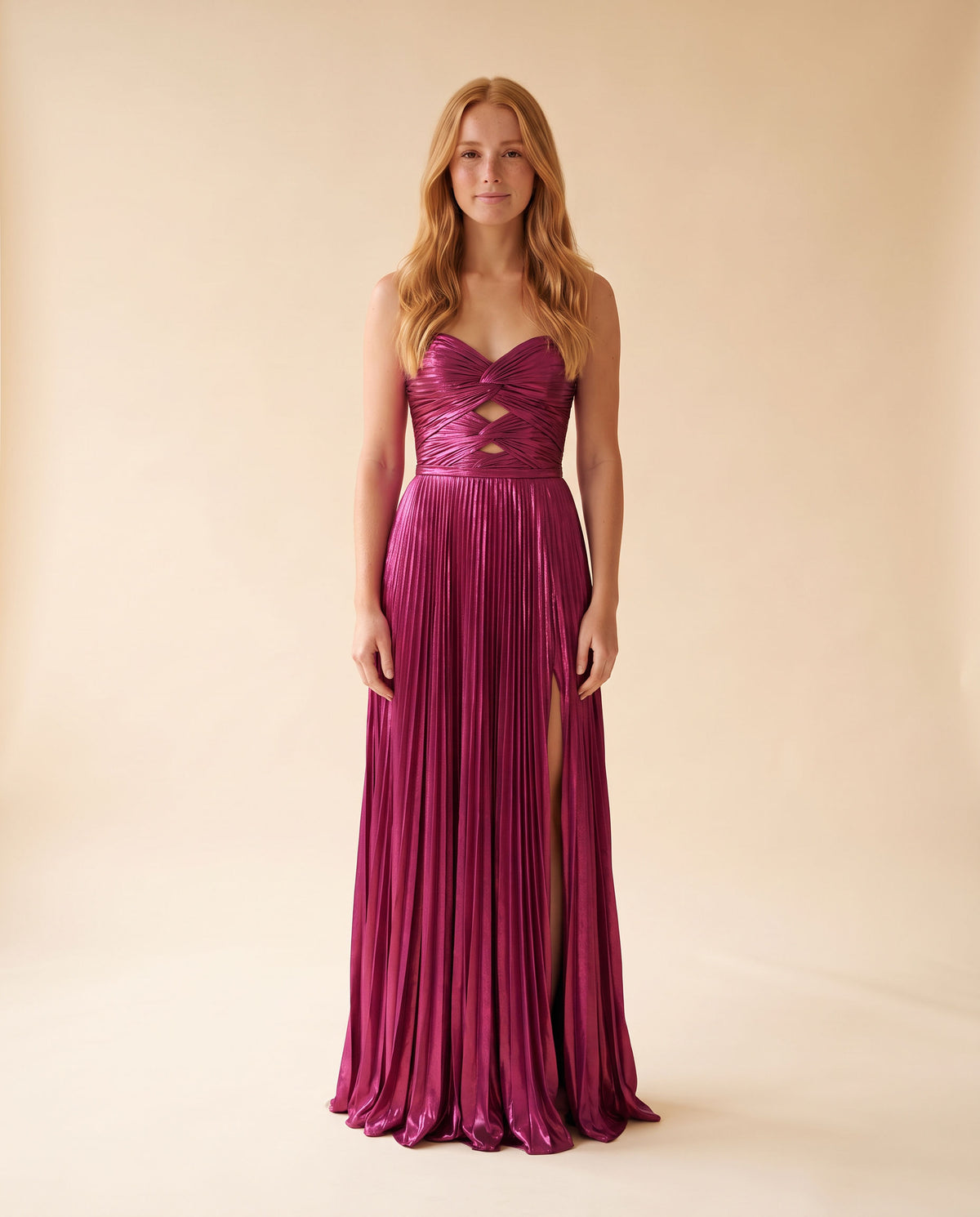 Robe Métallique Fushia