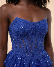 Robe Corset Cobalt