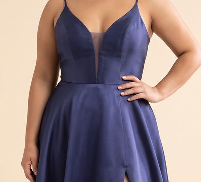 Robe Fluide Avec Fente Marine