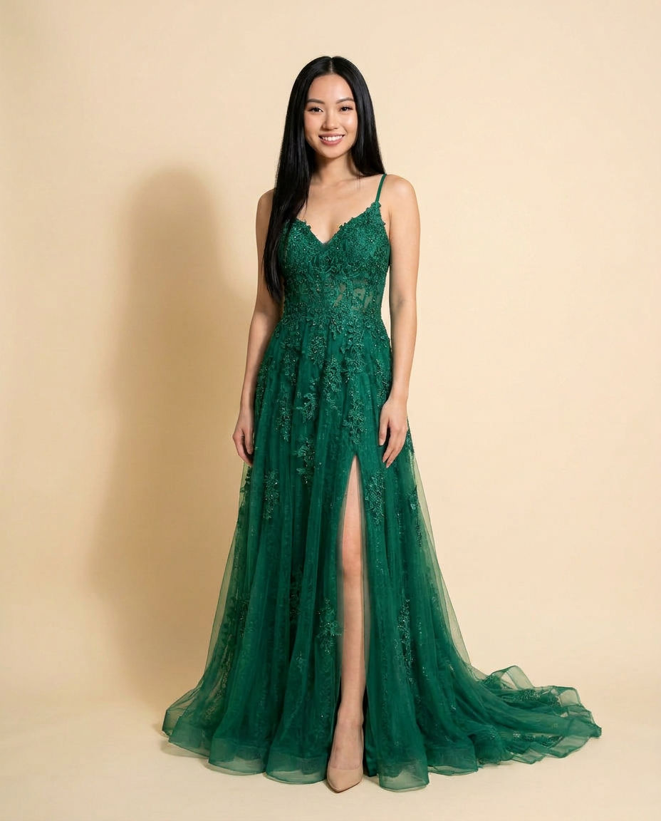 Mermaid Gown Emerald