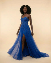 Robe Corset Bleu Royal