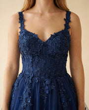 Robe Dos Ouvert Marine