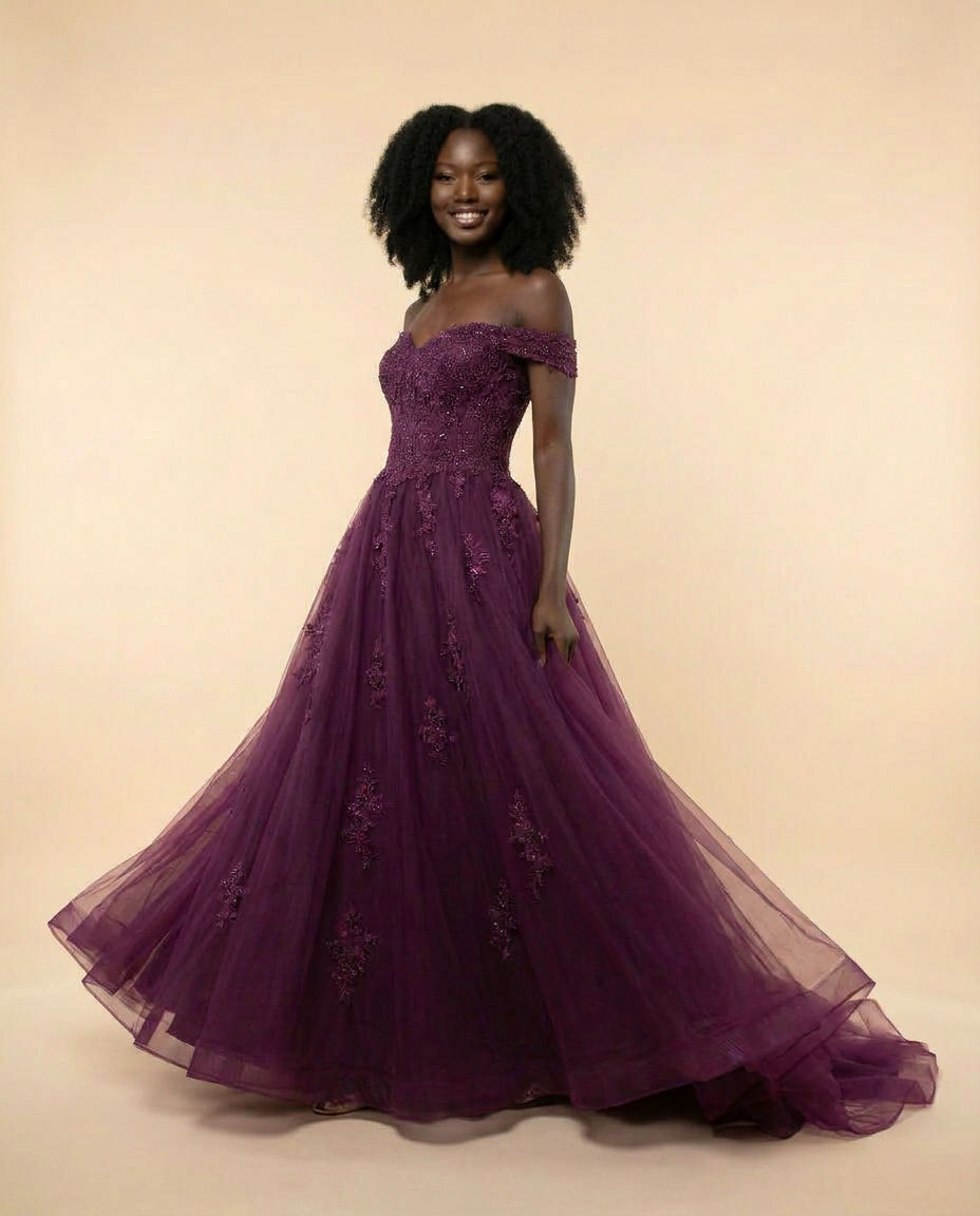 Princess Gown Plum