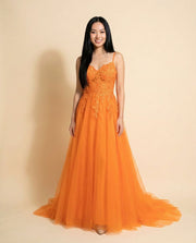 Bustier Gown Orange