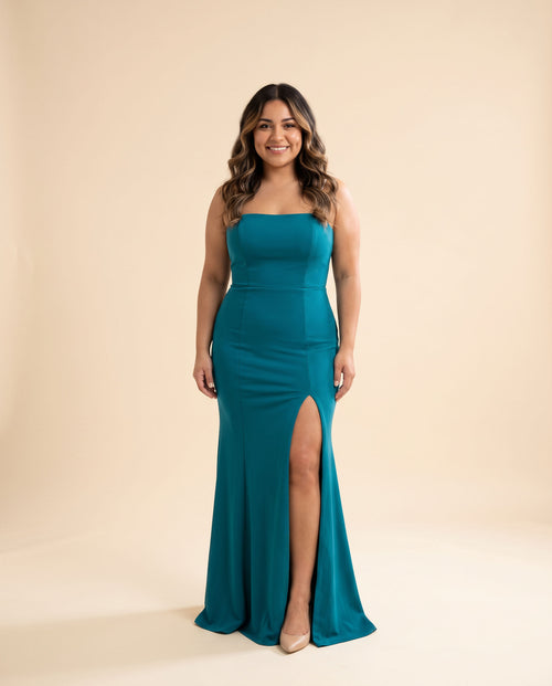 Nicoletta - Robe Sirène Teal