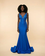 Mermaid Gown Cobalt