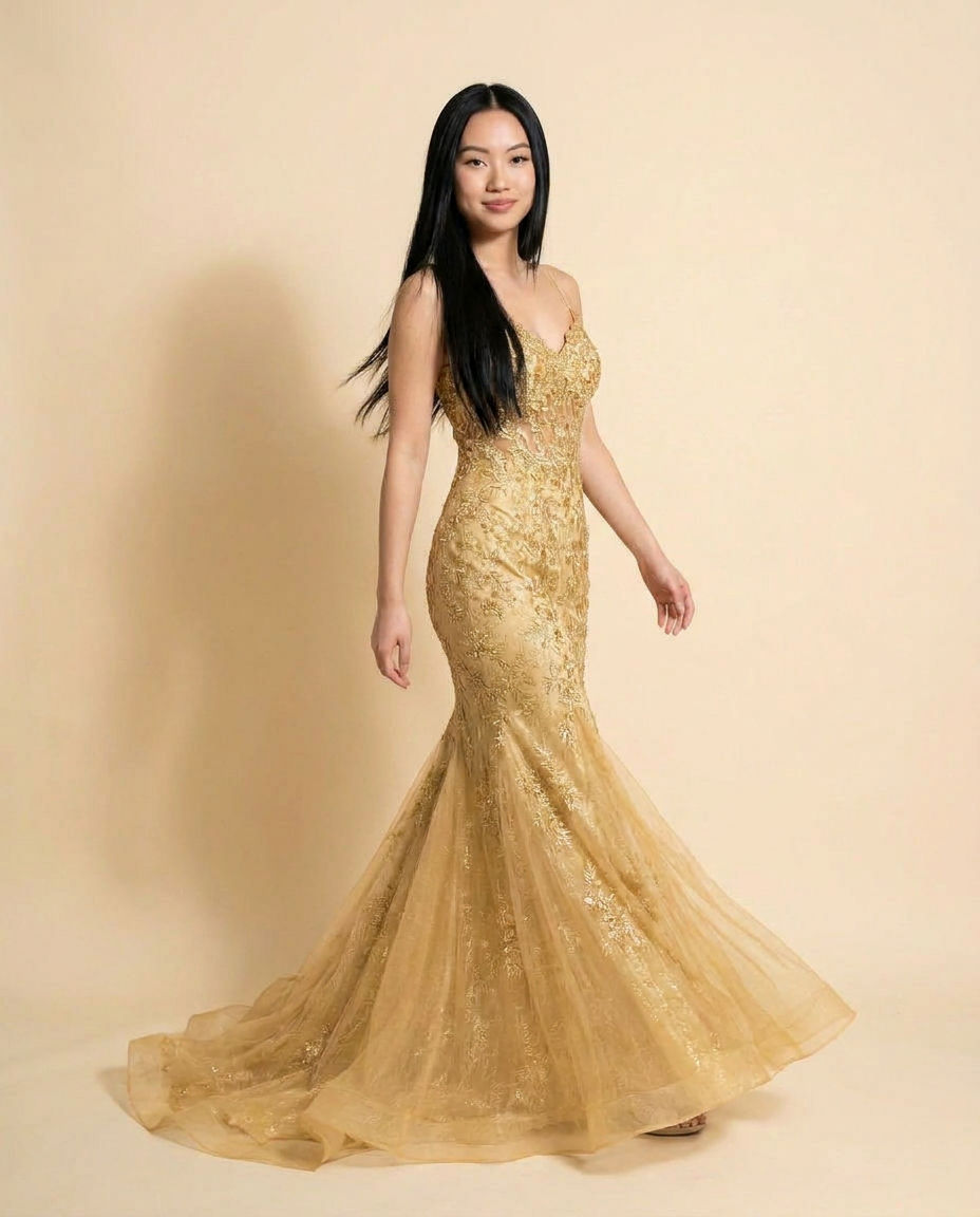 Mermaid Gown Gold