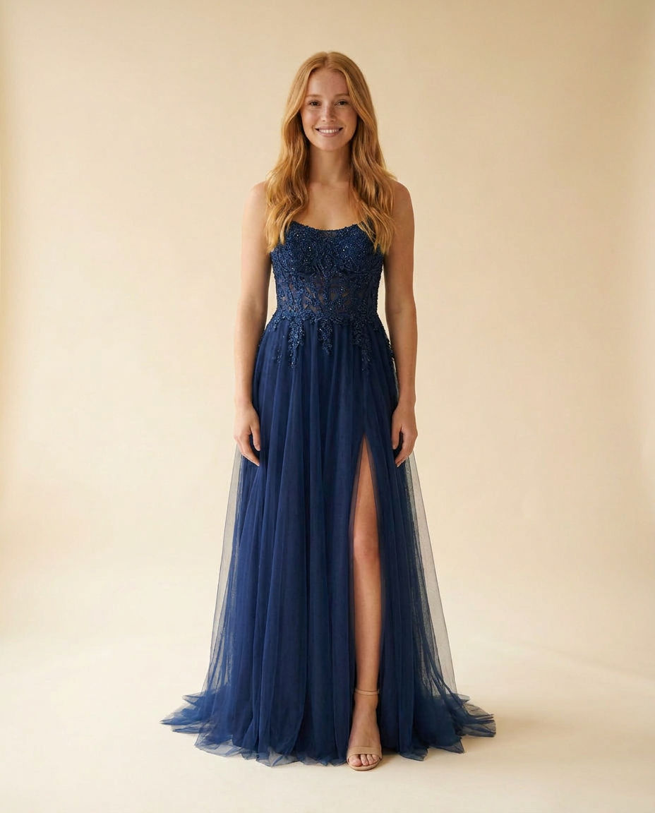 Mermaid Gown Navy