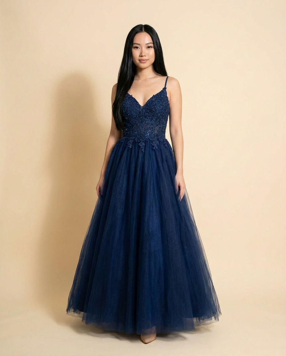 Robe Bustier Marine