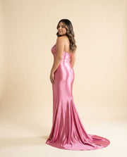 Robe Ajustée Rose Pâle
