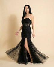 Slit Gown Black