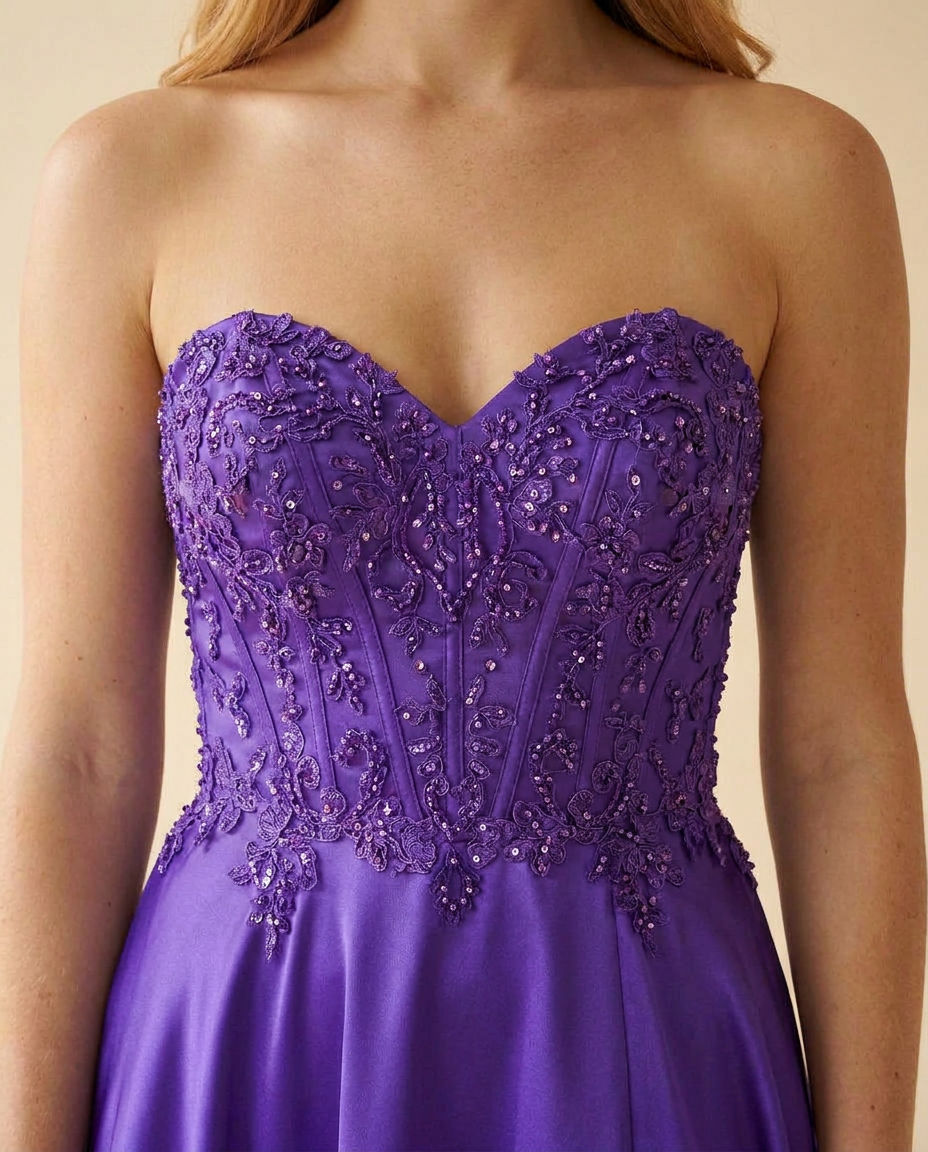 Sweetheart Gown Purple