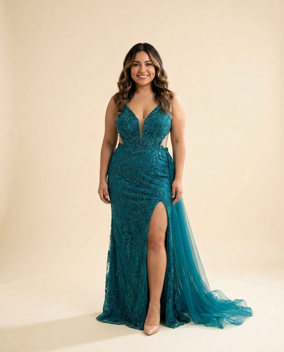 Robe Sirène Paon