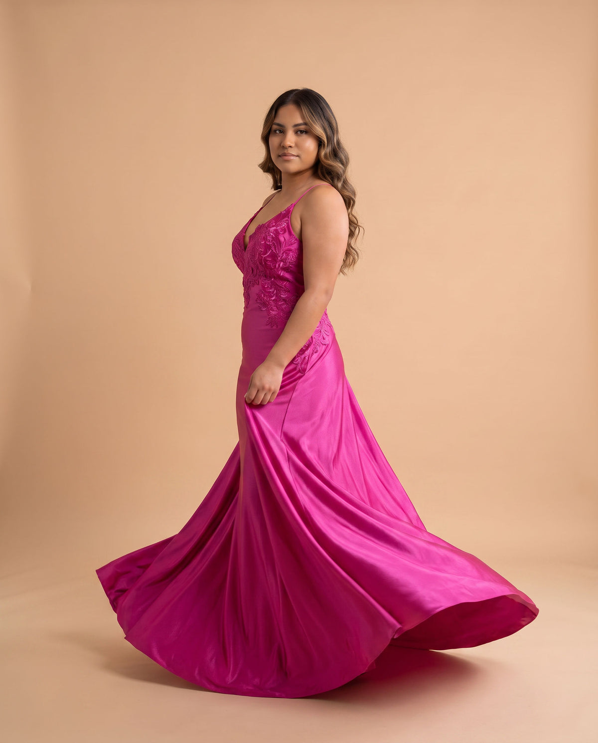 Robe Sirène Rose Fuchia