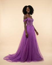 Robe En Tulle Lilas