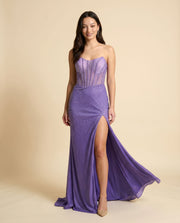 Robe Corset Brillante Noire