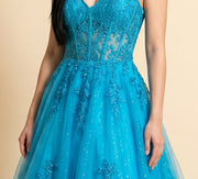 Robe Princesse Turquoise
