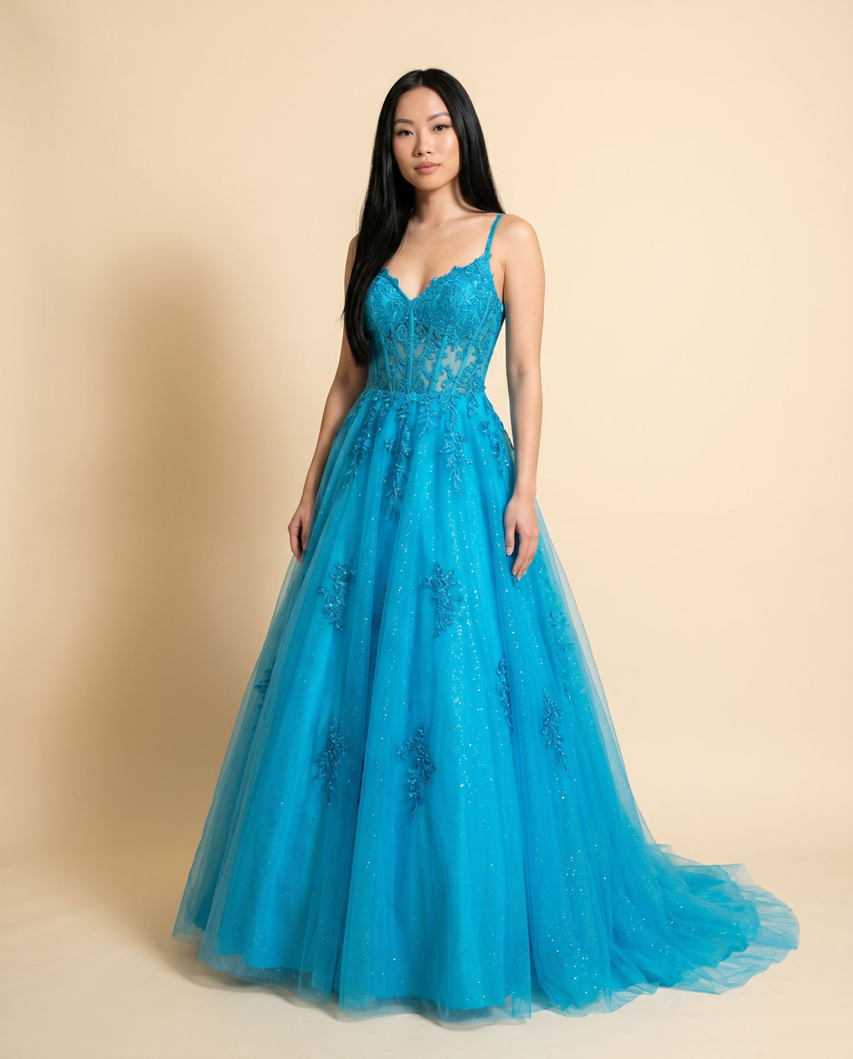 Robe Princesse Turquoise
