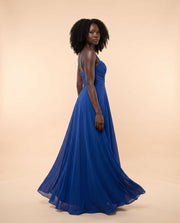 Robe Fluide Bleu Pâle