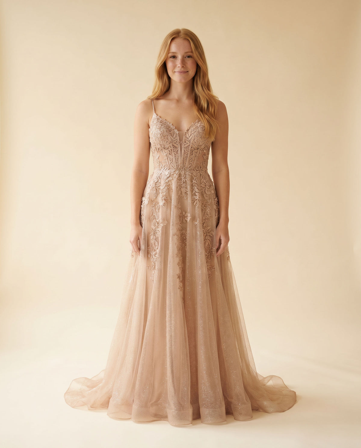 Robe En Tulle Dusk Champagne
