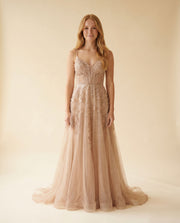 Robe En Tulle Dusk Champagne