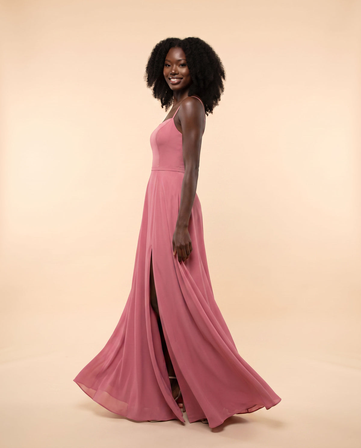 Robe En Satin Rose