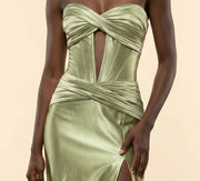Robe Avec Corset Bustier Moss