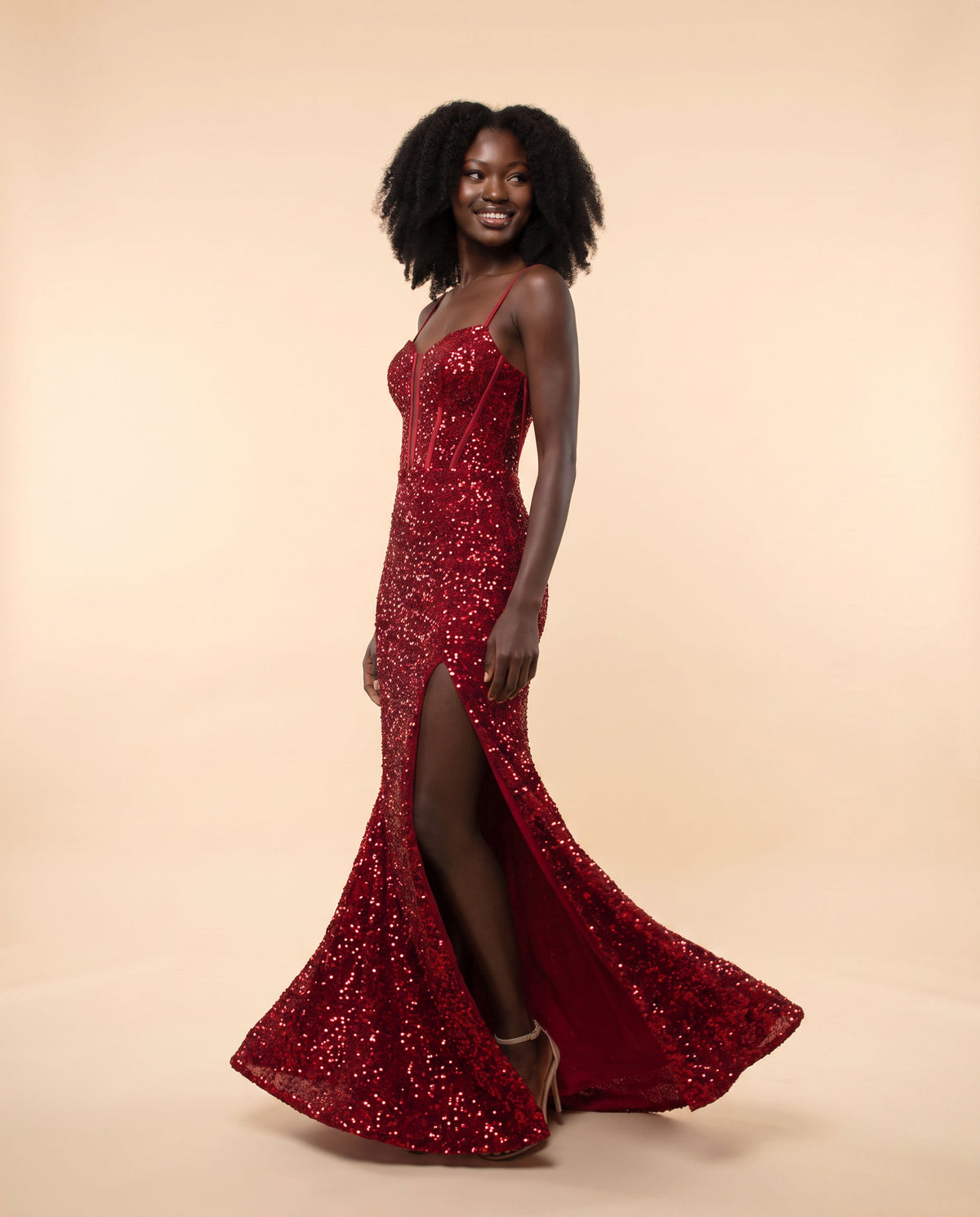 Robe Rouge Scintillante