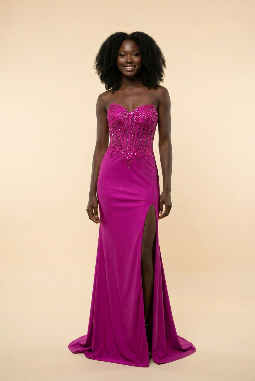 J25023 Robe Magenta
