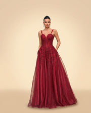 Robe en Dentelle Bourgogne