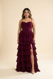 J28007 Robe Deep Wine