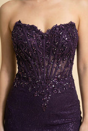 J25023 Robe Dark Purple
