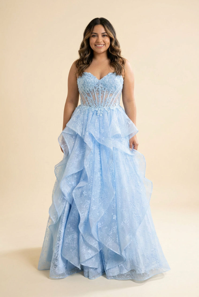 Robe Bleu Pâle