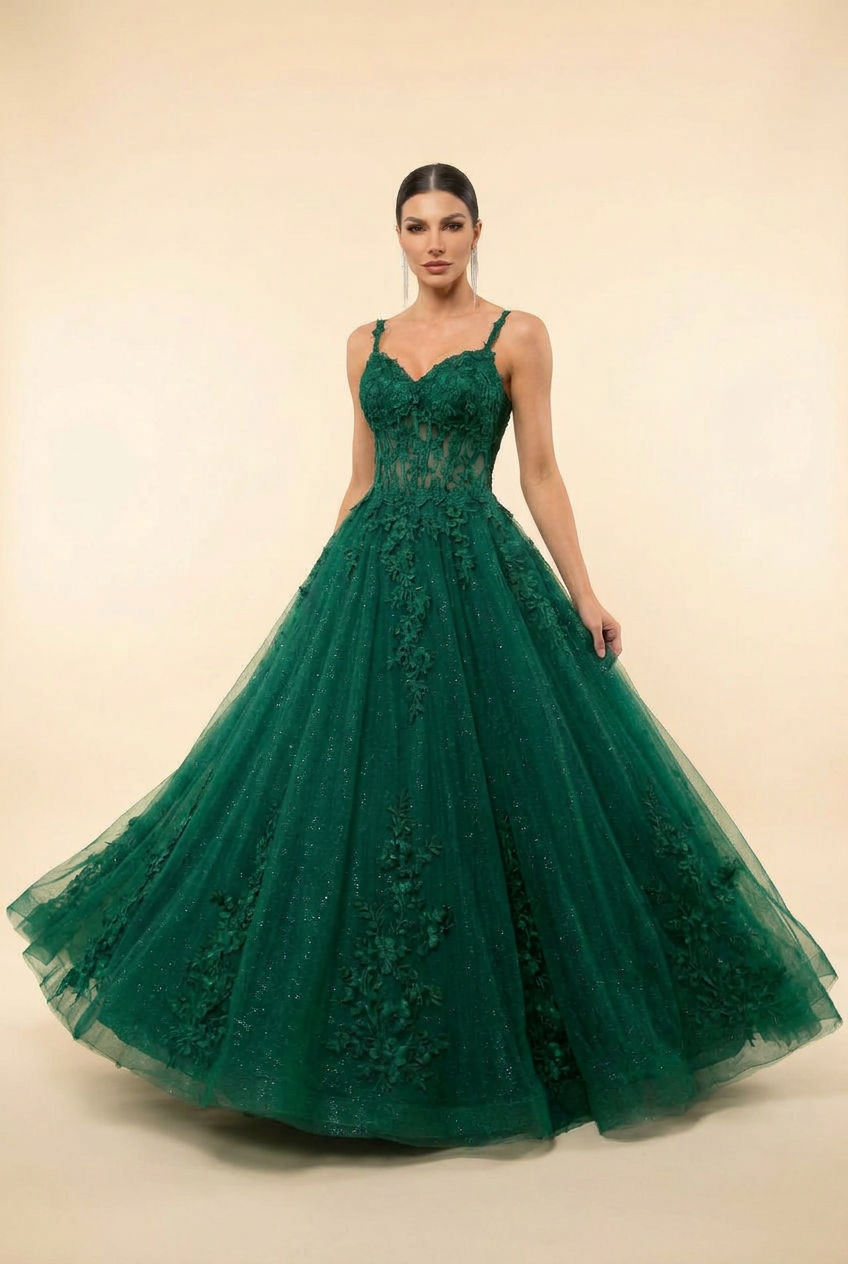 J27009 Robe Emerald