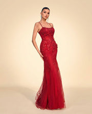 Mermaid Gown Burgundy