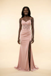 J27022 Robe Blush Pink