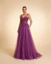 Corset Gown Plum