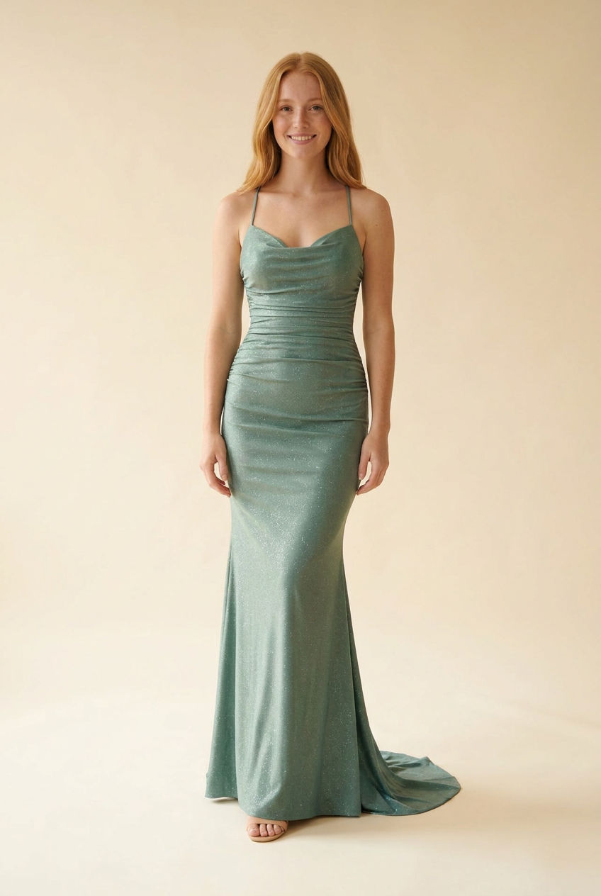 J27023 Robe Dusty Green