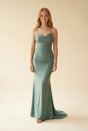J27023 Robe Dusty Green